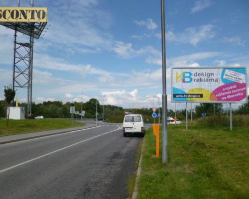 491179 Billboard, Liberec (OC NISA,výjezd,horní park. )